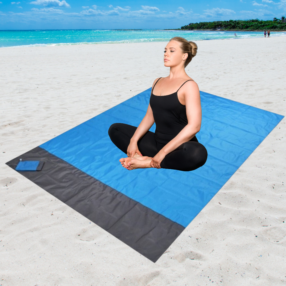 Moisture Barrier Tarp with UV Blocking and Metal Stakes, 55x59 Inches