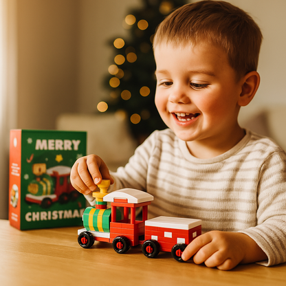 Block Assembly Christmas Figures with Snap Together Pieces and Step Instructions