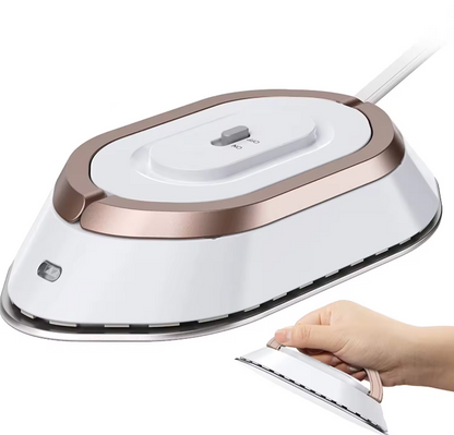Compact Electric Iron with Foldable Handle and Dual Ironing Modes