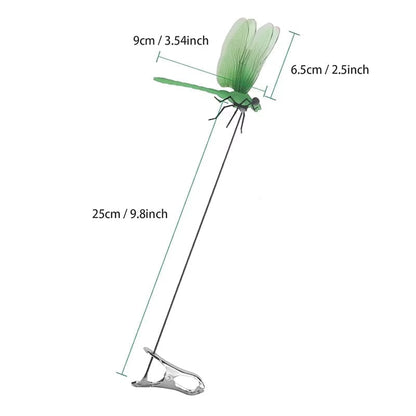 Dragonfly Clip with Metal Fastener and 3D Printed Wings for Mosquito Deterrence