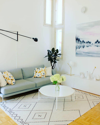 Adjustable Wall Lamp with Extended Arm and Cast Iron Counterweight, Hardwired