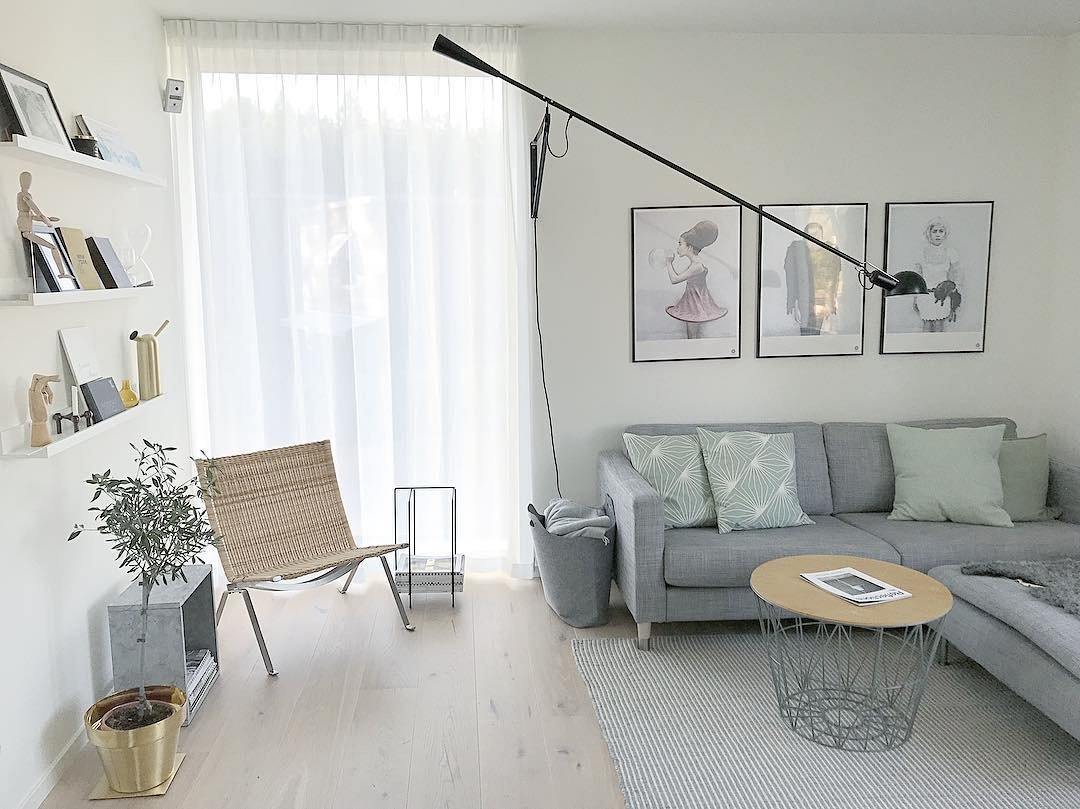 Adjustable Wall Lamp with Extended Arm and Cast Iron Counterweight, Hardwired