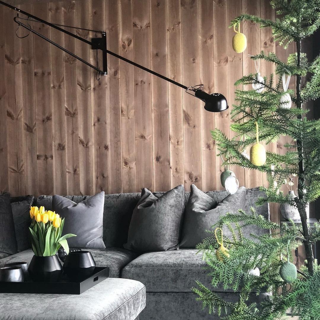 Adjustable Wall Lamp with Extended Arm and Cast Iron Counterweight, Hardwired