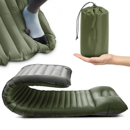 Inflatable Camping Mattress with Built In Foot Pump and Waterproof Fabric