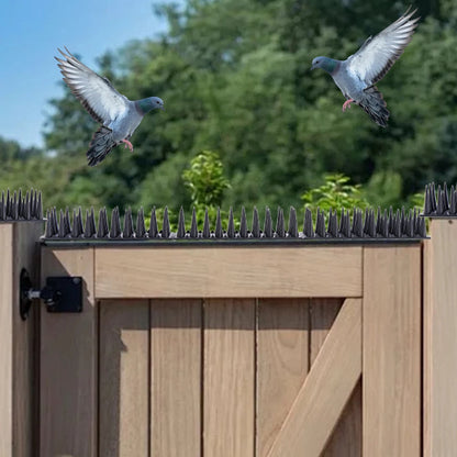 Bird Control Spikes with Stainless Steel Rods and Plastic Base, 10 Pack