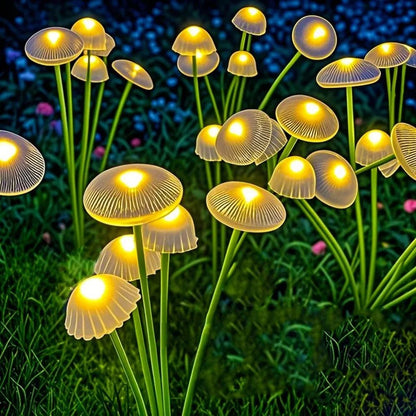 Solar Garden Light with Swaying Jellyfish Head and Dual Lighting Modes, 6 LEDs