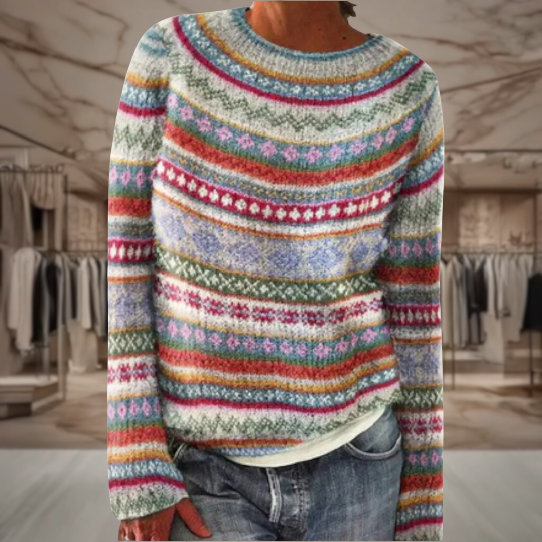 Women’s Fair Isle Knit Wool Sweater | Quinn