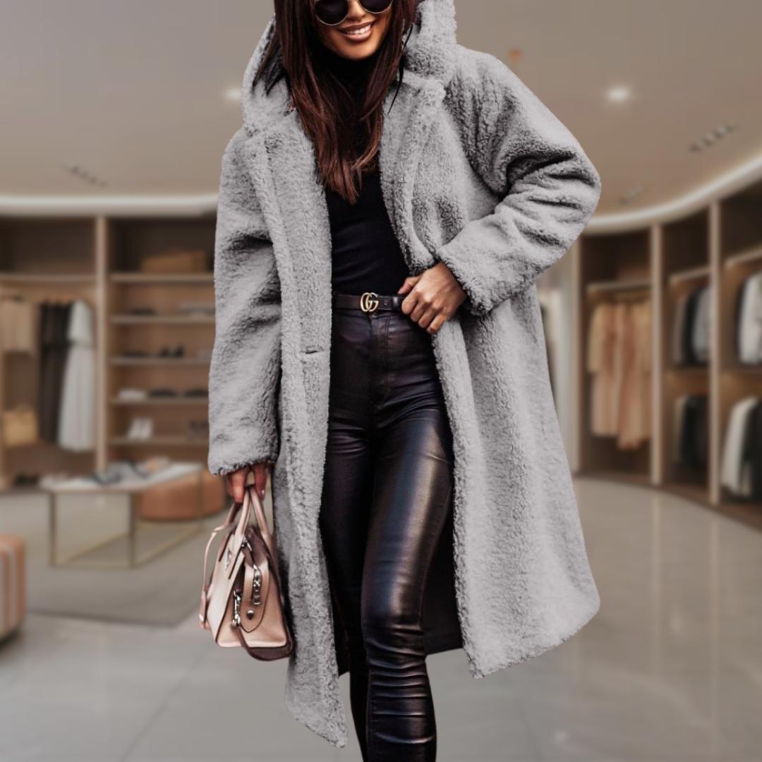 Women’s Teddy Long Overcoat | Akira