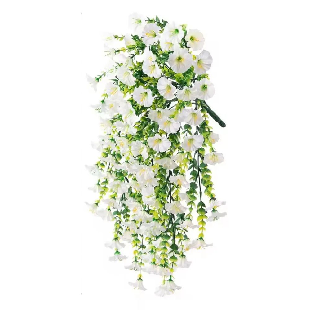 Hanging Morning Glory Vine with Sun Resistant Petals and Flexible Design, 29.52in