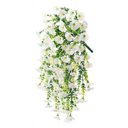 Hanging Morning Glory Vine with Sun Resistant Petals and Flexible Design, 29.52in