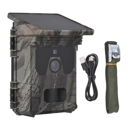 Wildlife Trail Camera with Solar Panel and 4K Video, 50MP Photos