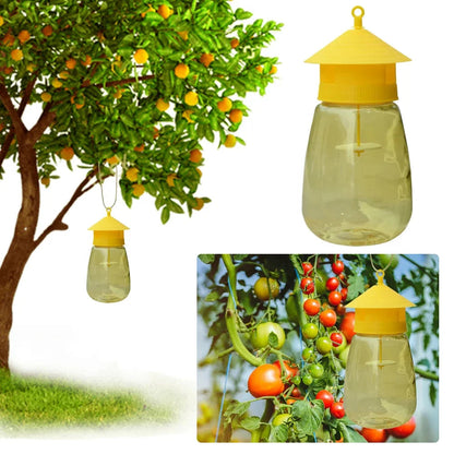 Fly Trap with Natural Scent Lure and Hanging Loop for Gardens
