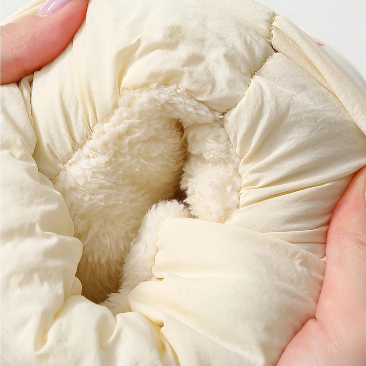 Lace-up Plush Booties