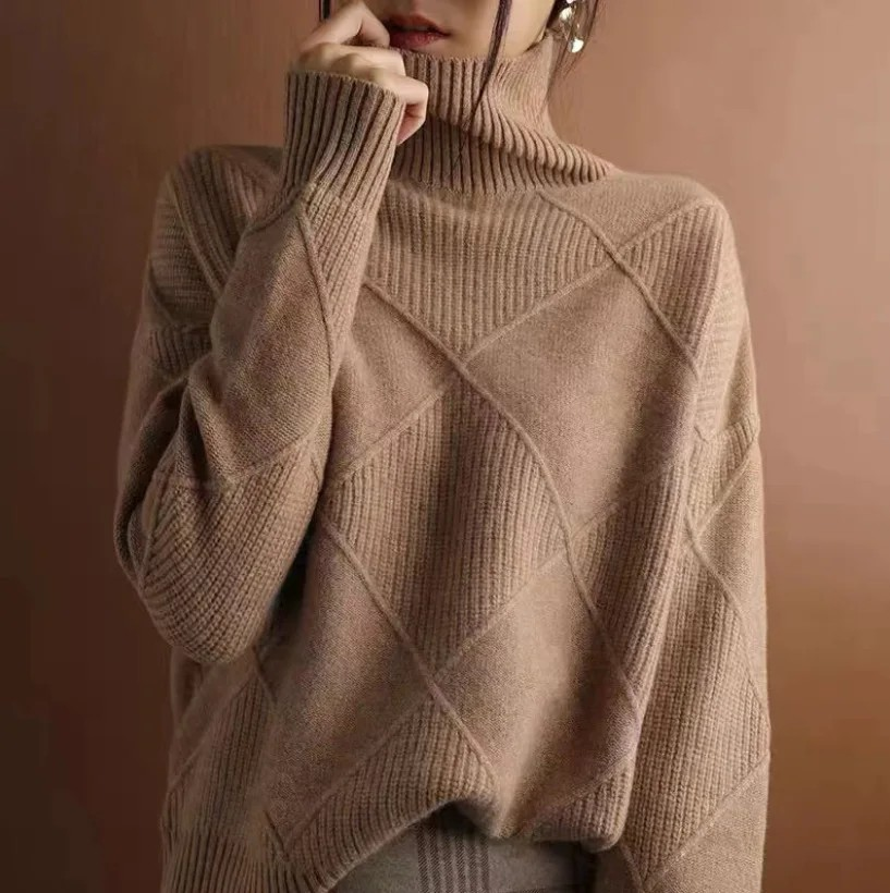 Maya Geometrisk Tekstureret Sweater
