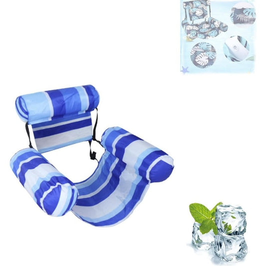 Mesh Pool Float Chair with Adjustable Recline and 250lb Capacity, Set of 2