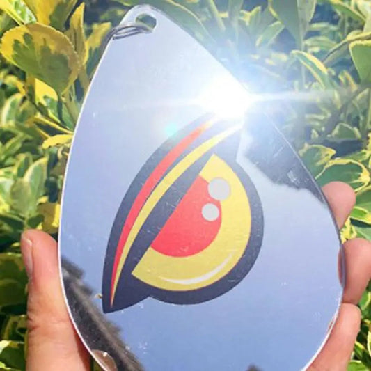Acrylic Bird Repeller Disc with Reflective Eye Pattern and Stainless Steel Ring