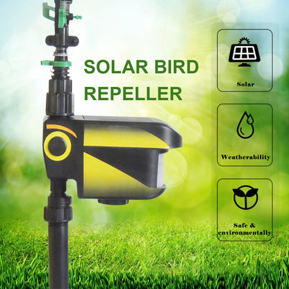Solar Powered Motion Activated Sprinkler with 300 Degree Coverage and Adjustable Sensitivity