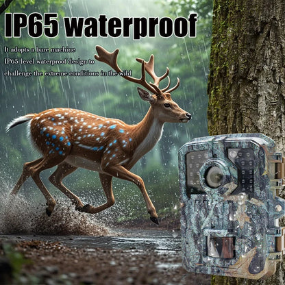Trail Camera 16MP with PIR Motion Detection and Infrared Night Vision, 120° Wide Angle