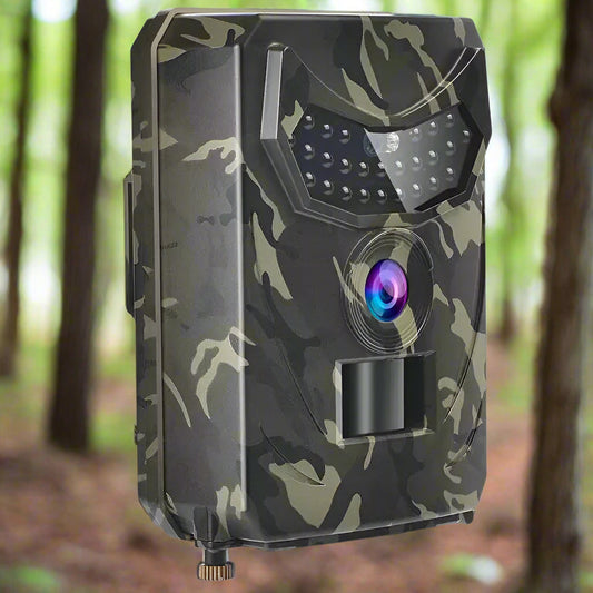 Trail Camera with 12MP Photo Capture and 26 Infrared LEDs, 49.2ft Night Vision