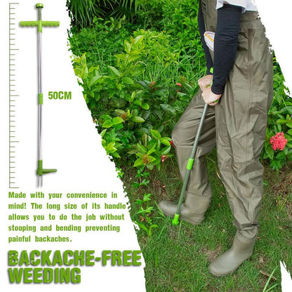 Standing Weed Puller with Three Steel Claws and Foot Pedal
