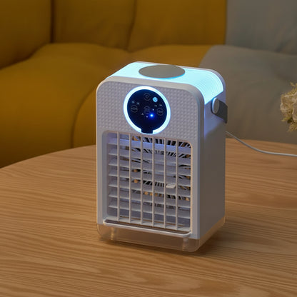 Mist Fan with Touchscreen Control and Three Speed Settings, Adjustable Angle