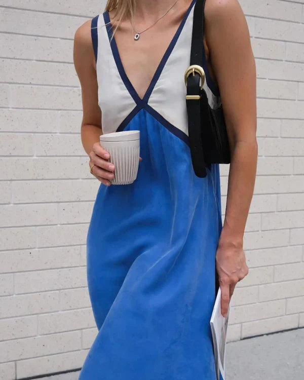 Iris V-Neck Colorblock Dress