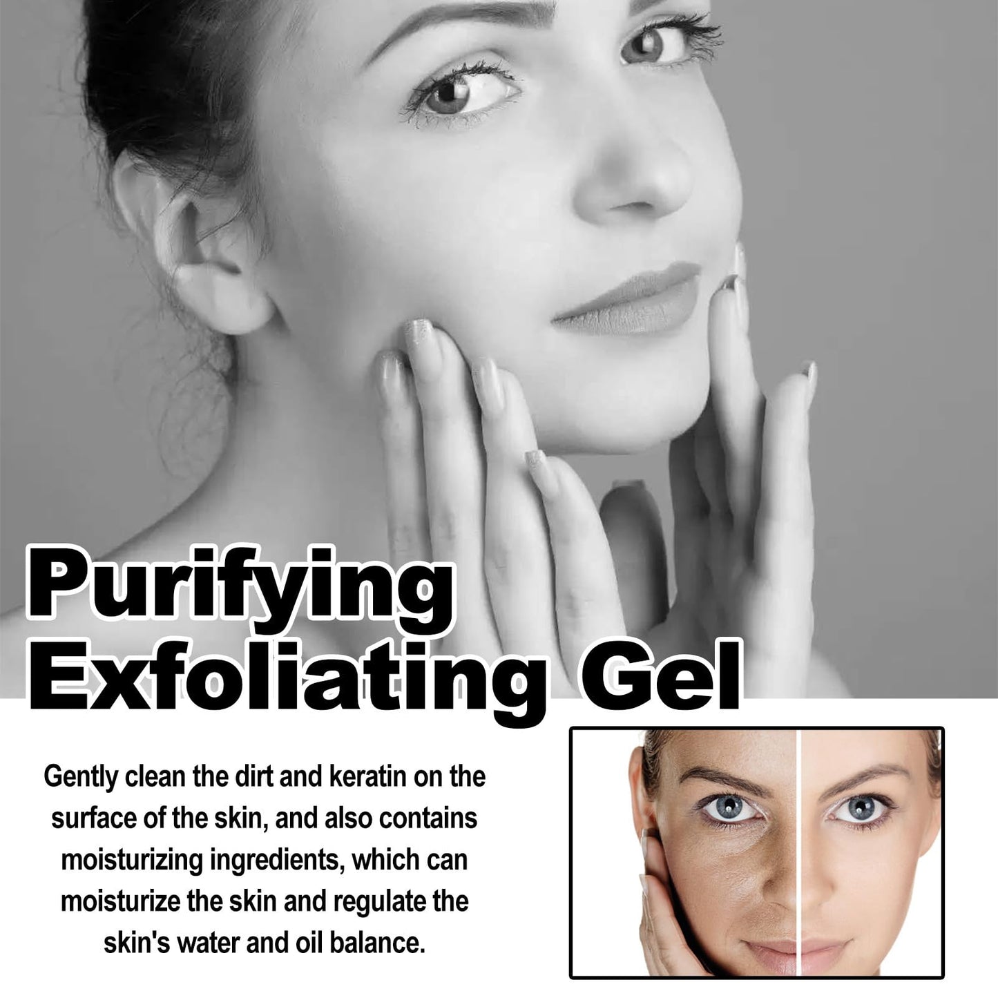 Exfoliating Gel with Sodium Hyaluronate and Vitamin C, Cherry Blossom Extract