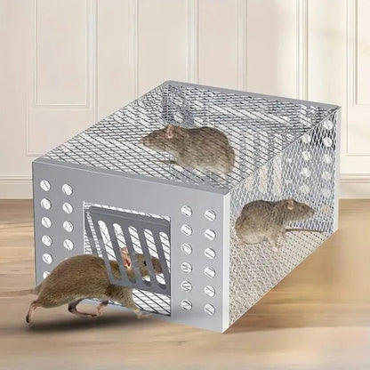 Reusable Mouse Trap Cage with Sliding Door and One Way Entry