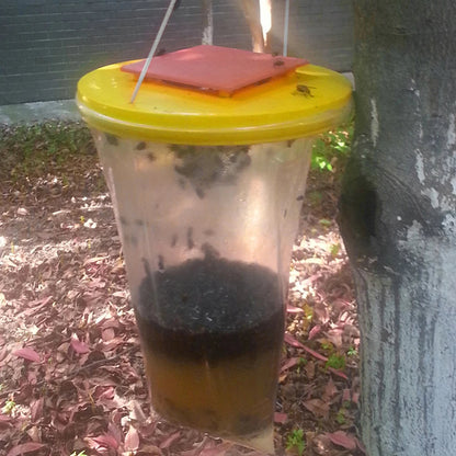 Water Activated Fly Trap Bag with Hanging Cap and Natural Fly Bait
