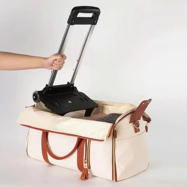 Carry On Travel Bag with Hanging Garment Zone and Shoe Compartment, 60 Liter
