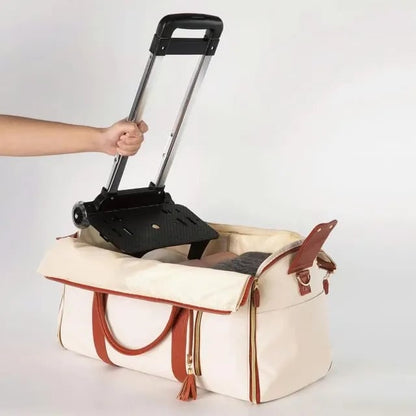 Carry On Travel Bag with Hanging Garment Zone and Shoe Compartment, 60 Liter