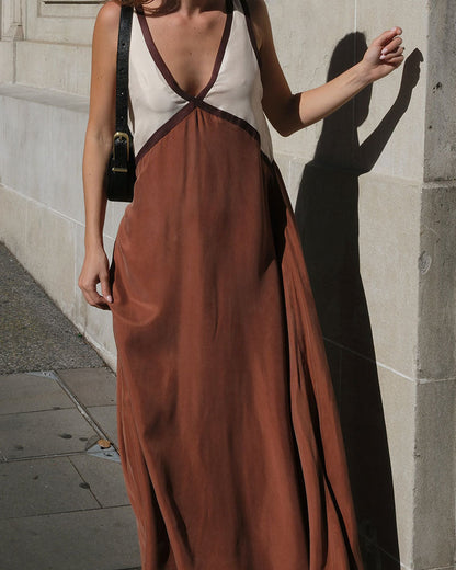 Iris V-Neck Colorblock Dress