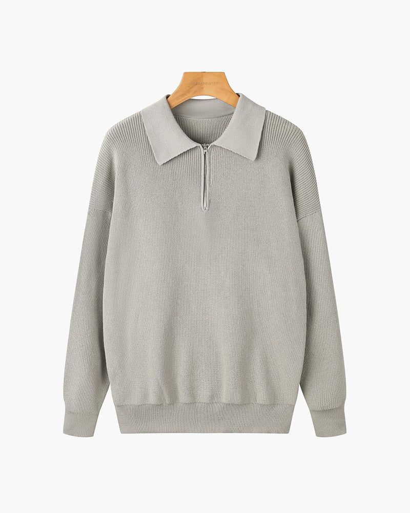 Taebaek Half Zip Polo Shirt