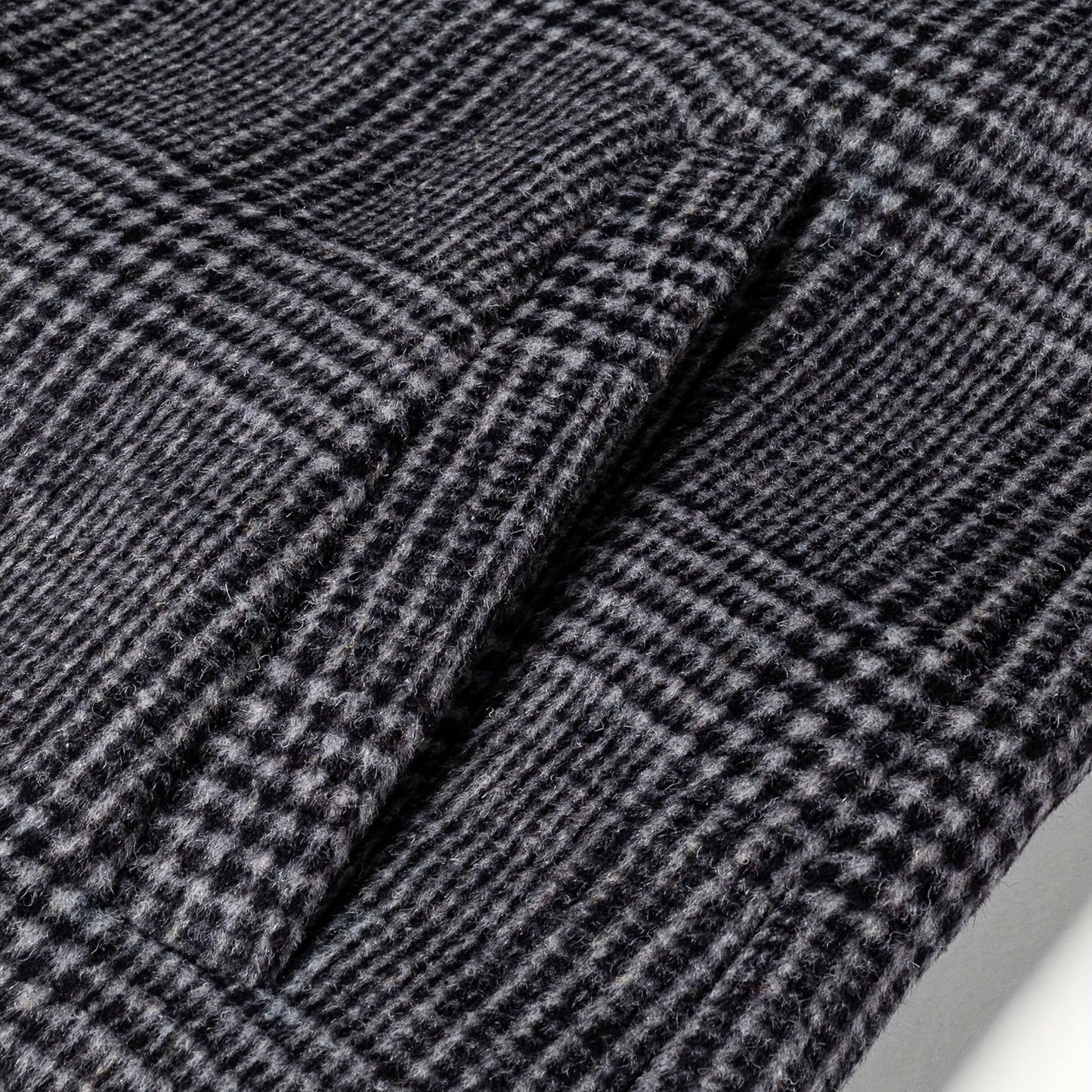Oxford Plaid Wool Overcoat