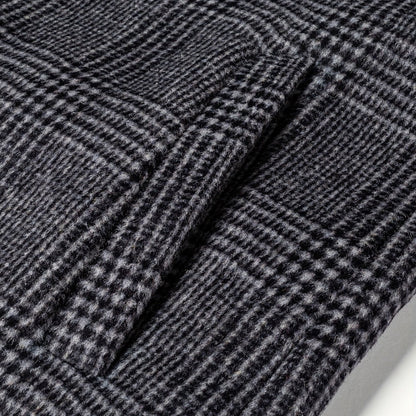 Oxford Plaid Wool Overcoat