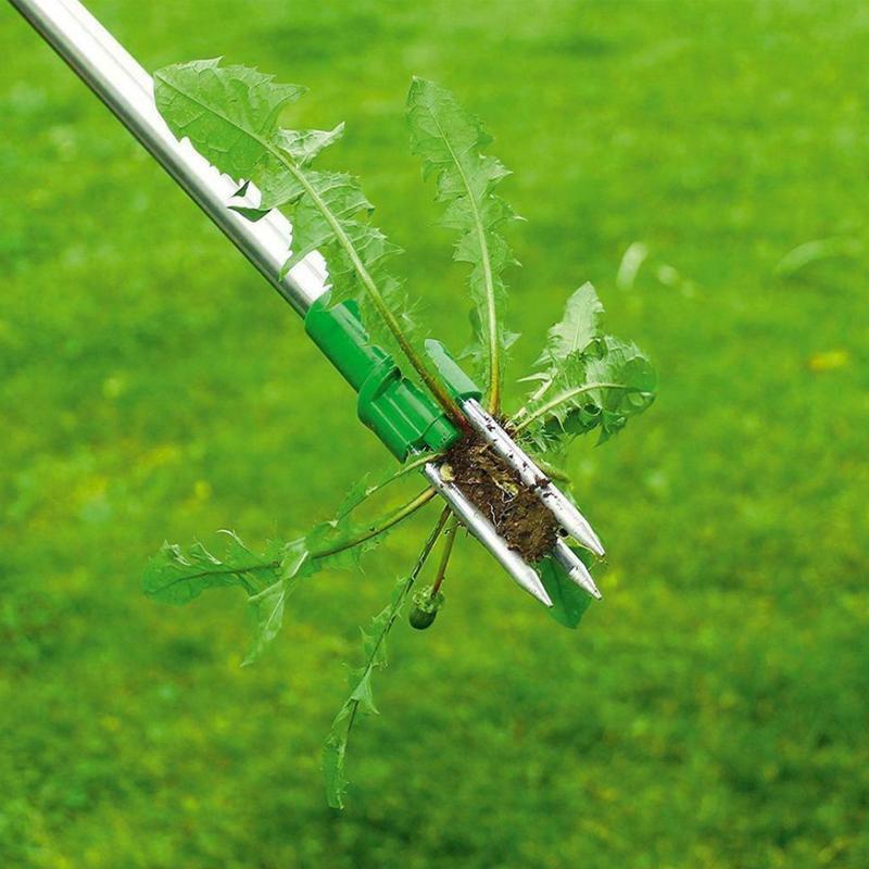 Standing Weed Puller with Three Steel Claws and Foot Pedal