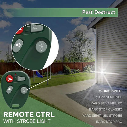 Solar Ultrasonic Bird Repeller with LED Flashing Light and 170 Degree Coverage