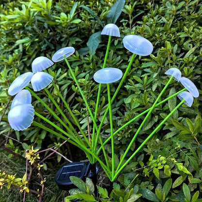 Solar Garden Light with Swaying Jellyfish Head and Dual Lighting Modes, 6 LEDs