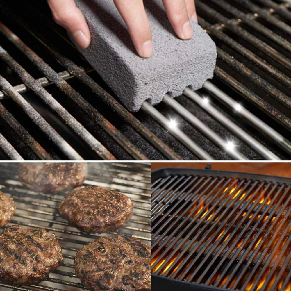 Grill Cleaning Brick Set with Pumice Stone and Handheld Scrubbing, 5 Pieces