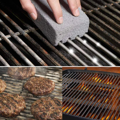 Grill Cleaning Brick Set with Pumice Stone and Handheld Scrubbing, 5 Pieces