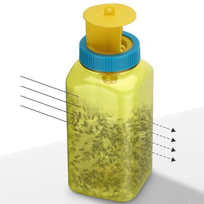 Fruit Fly Trap Bottle with Four Entry Points and Hanging Loop