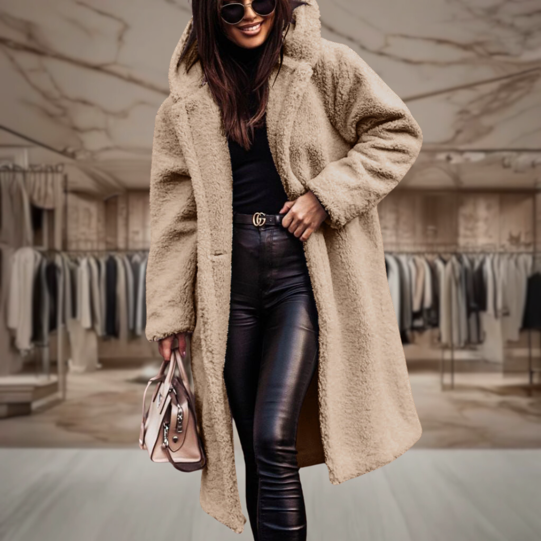 Women’s Teddy Long Overcoat | Akira