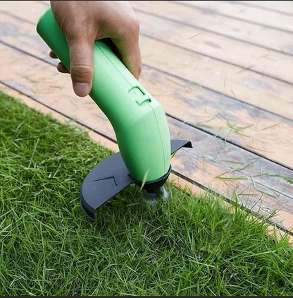 Cordless Grass Cutter with Adjustable Extension Pole and Rotating Blades