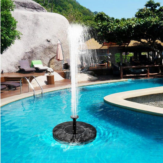 Floating Solar Fountain Pump with Interchangeable Spray Heads for Ponds and Birdbaths