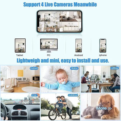 Wireless Camera with Night Vision and Motion Detection, 1080p HD Recording