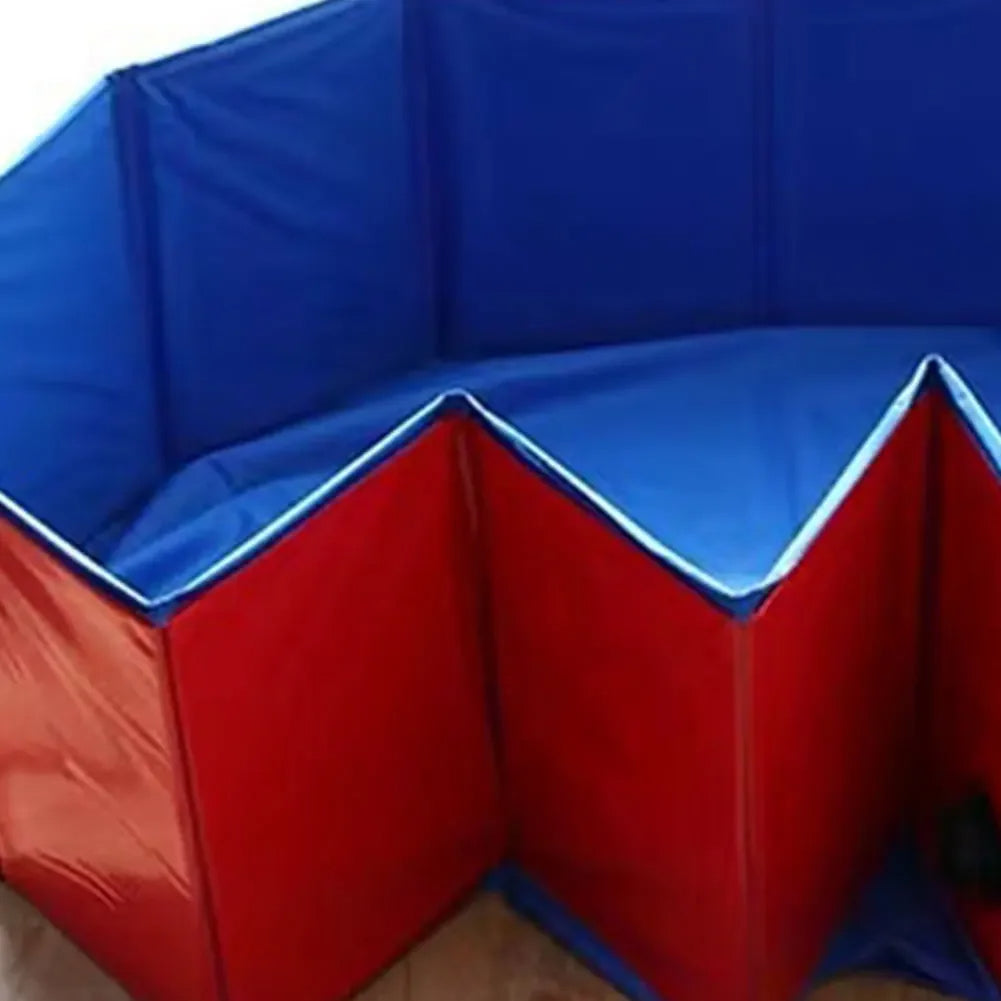 Portable Dog Bathing Pool with Composite Fabric and Quick Drain, 23.62in Diameter