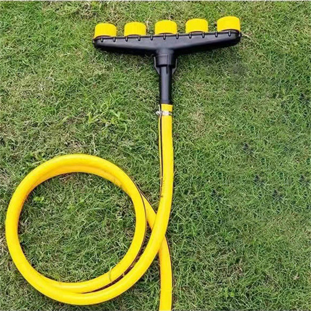 Garden Spray Nozzle with Adjustable Patterns and Trigger Lock for Hose Attachment