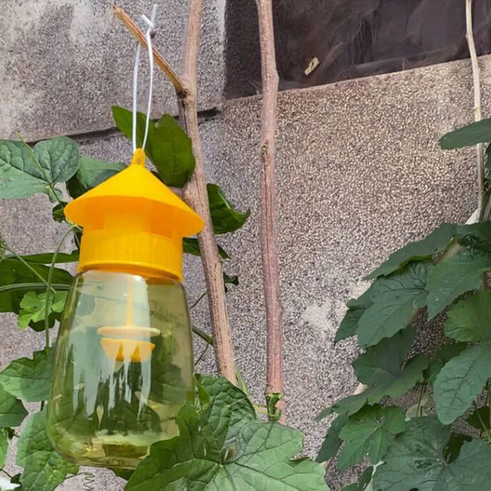 Fly Trap with Natural Scent Lure and Hanging Loop for Gardens
