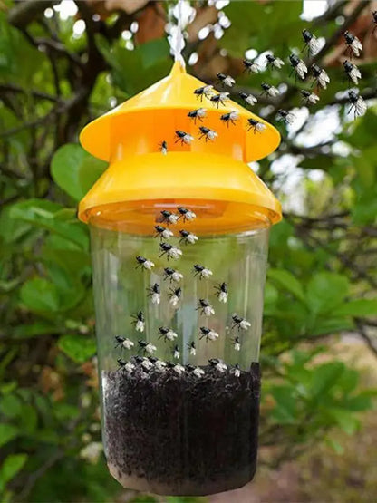 Hanging Fly Trap with Water Bait System, 2-Pack Reusable