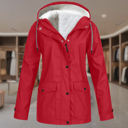 Women’s Waterproof Fleece Lined Hooded Jacket | Ariel